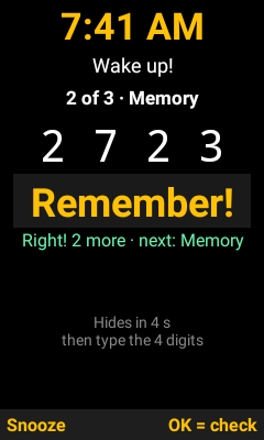 Ring screen in Random mode